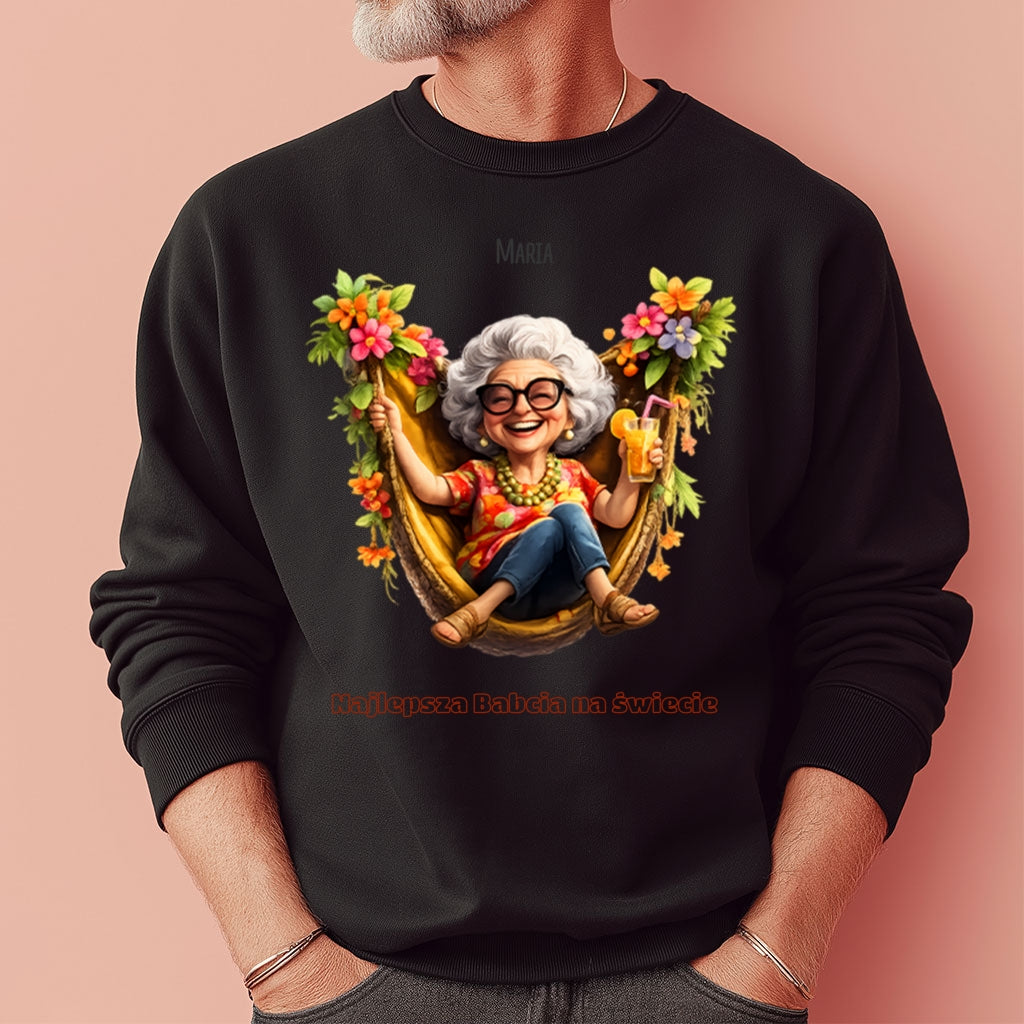 Personalizowana bluza Babcia z imieniem – Najlepsza Babcia na świecie - prezent rodzinny