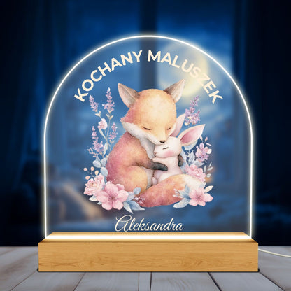 Personalizowana lampa akrylowa LED – Kochany Maluszek z imieniem