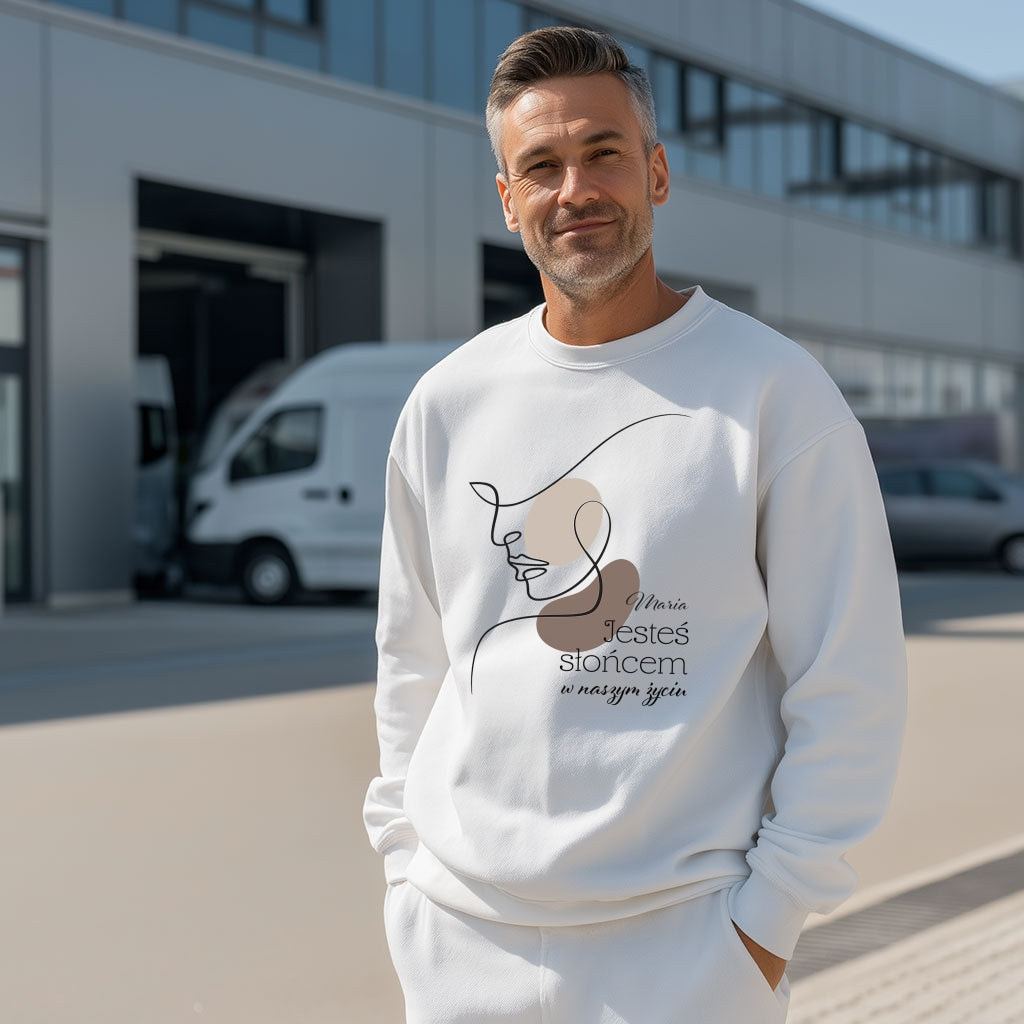 Koszulka dla mamy „Mama widzi sercem, kocha bez granic” – personalizowana koszulka damska – prezent na Dzień Matki