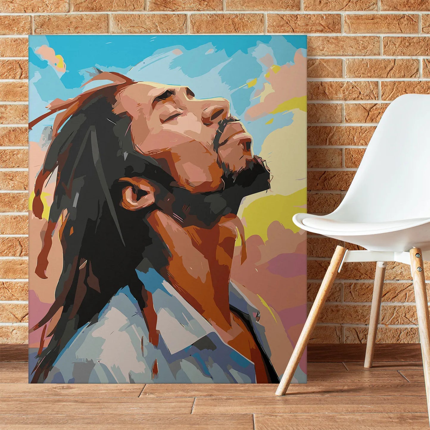 Obraz Po Numerach "Muzyka i Wolność" – Malowanie po Numerach, Zestaw Artystyczny, Inspiracja i Relaks