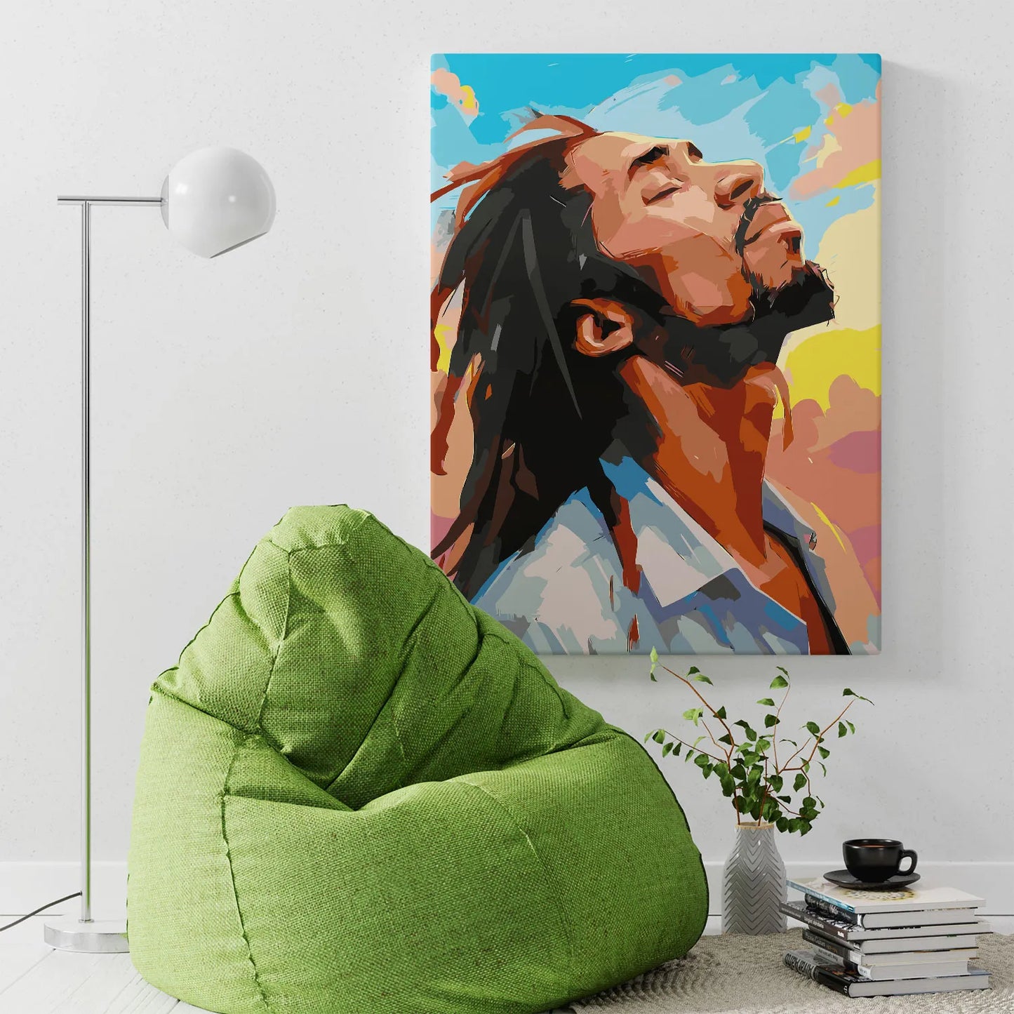 Obraz Po Numerach "Muzyka i Wolność" – Malowanie po Numerach, Zestaw Artystyczny, Inspiracja i Relaks