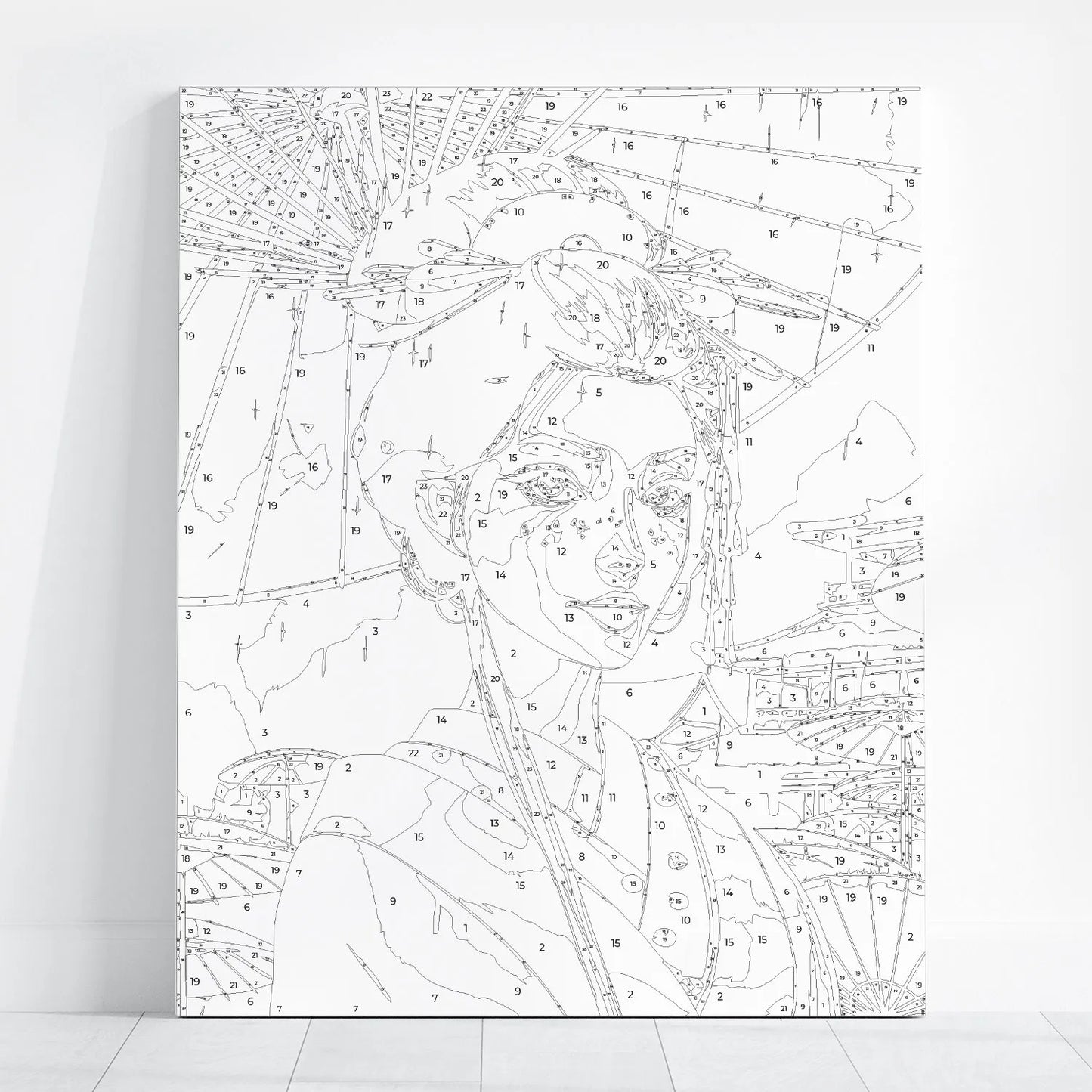 Obraz Po Numerach "Japońska Elegancja" – Malowanie po Numerach, Sztuka i Tradycja