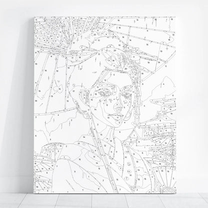 Obraz Po Numerach "Japońska Elegancja" – Malowanie po Numerach, Sztuka i Tradycja