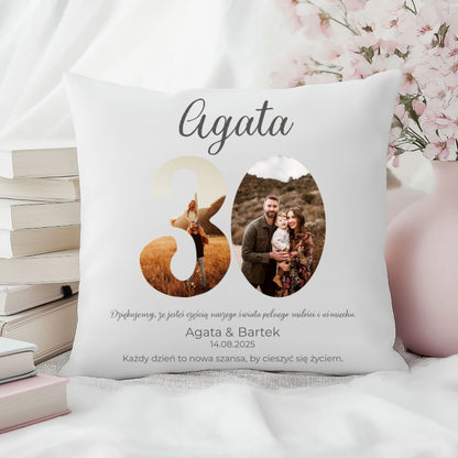 Poszewka personalizowana – Prezent na 30 Rocznicę Ślubu