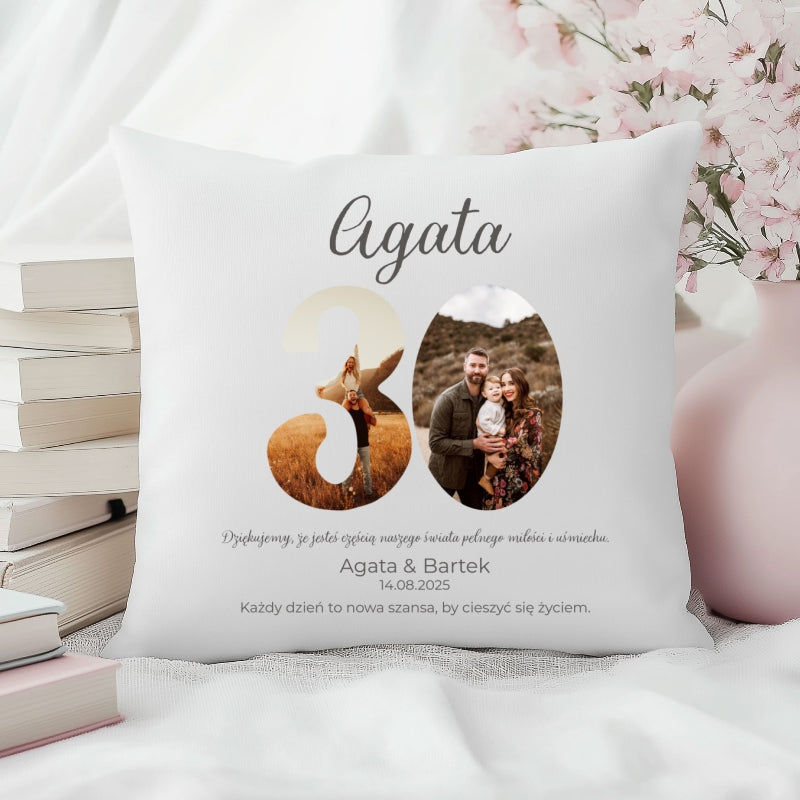 Poszewka personalizowana – Prezent na 30 Rocznicę Ślubu