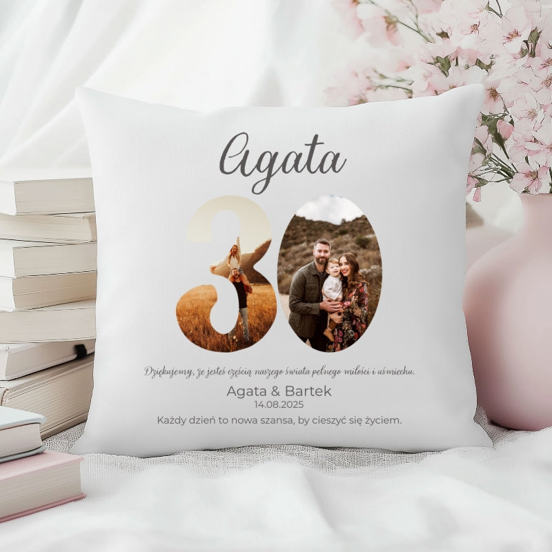 Poszewka personalizowana – Prezent na 30 Rocznicę Ślubu