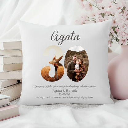 Poszewka personalizowana – Prezent na 30 Rocznicę Ślubu