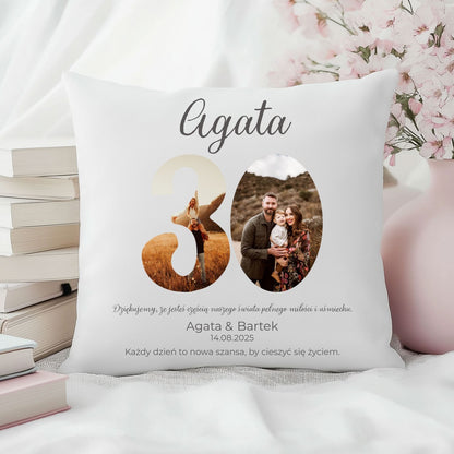 Poszewka personalizowana – Prezent na 30 Rocznicę Ślubu