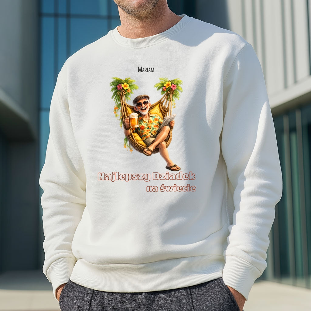Personalizowana bluza dla Dziadka z imieniem - Najlepszy Dziadek na świecie, prezent rodzinny