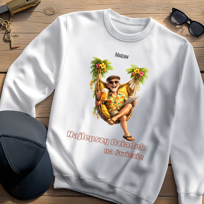 Personalizowana bluza dla Dziadka z imieniem - Najlepszy Dziadek na świecie, prezent rodzinny