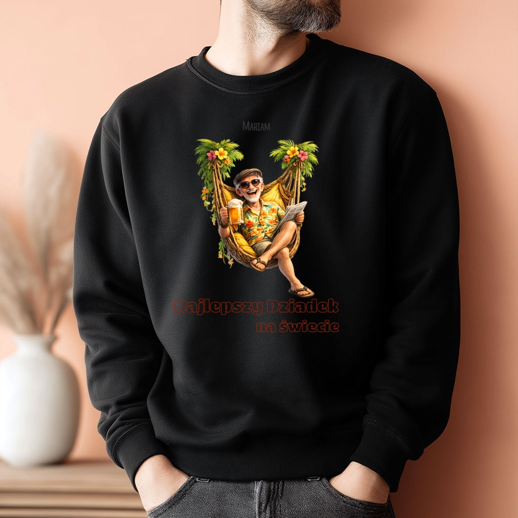 Personalizowana bluza dla Dziadka z imieniem - Najlepszy Dziadek na świecie, prezent rodzinny