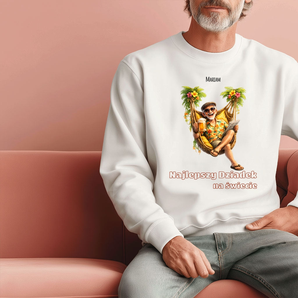 Personalizowana bluza dla Dziadka z imieniem - Najlepszy Dziadek na świecie, prezent rodzinny