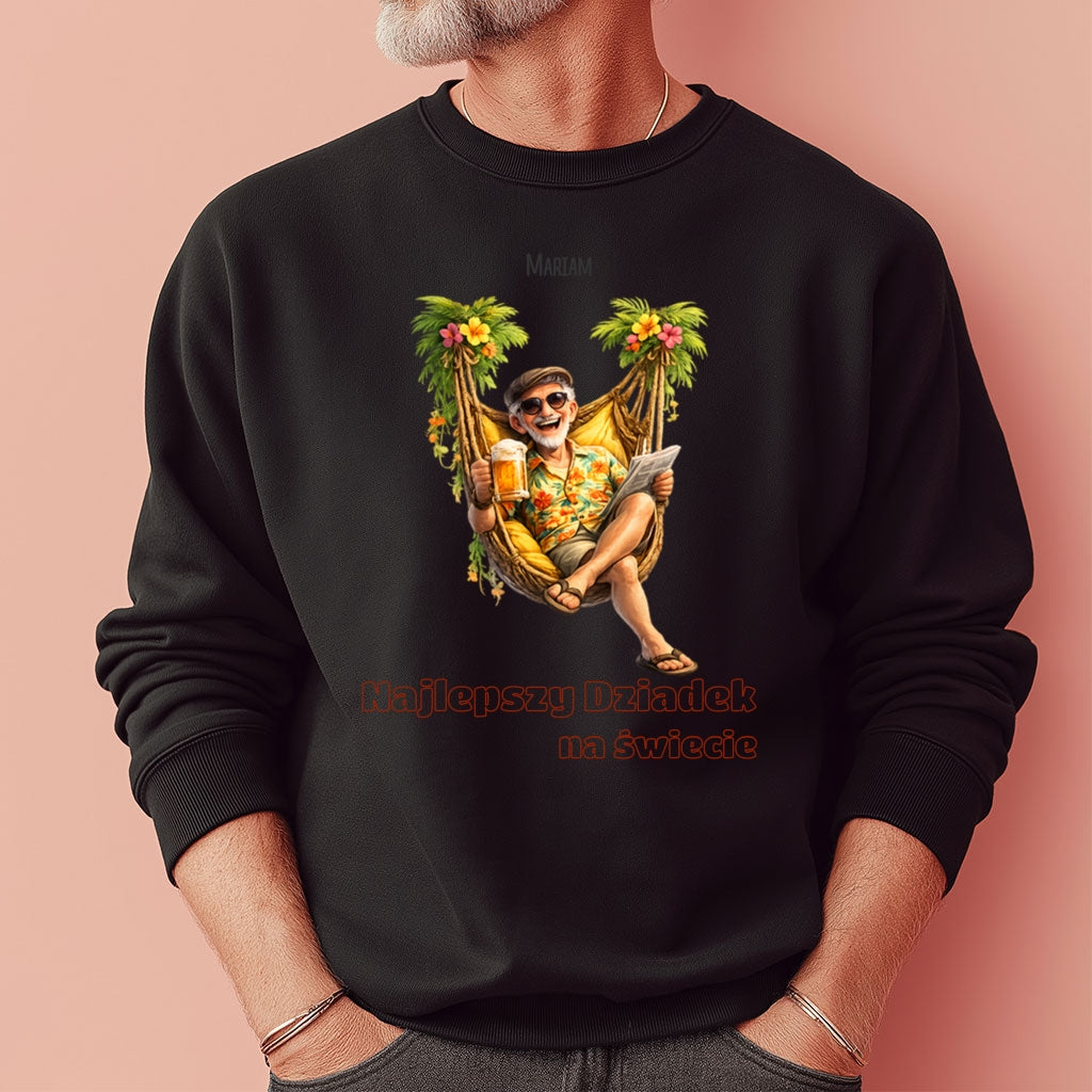 Personalizowana bluza dla Dziadka z imieniem - Najlepszy Dziadek na świecie, prezent rodzinny