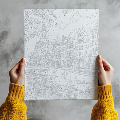 Jesienny Amsterdam – Kanał, Rower i Kamienice