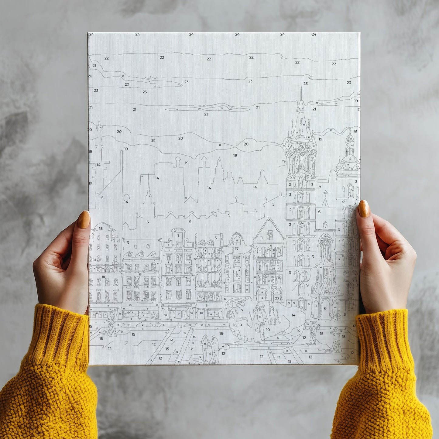 Kraków Rynek Główny z Kościołem Mariackim