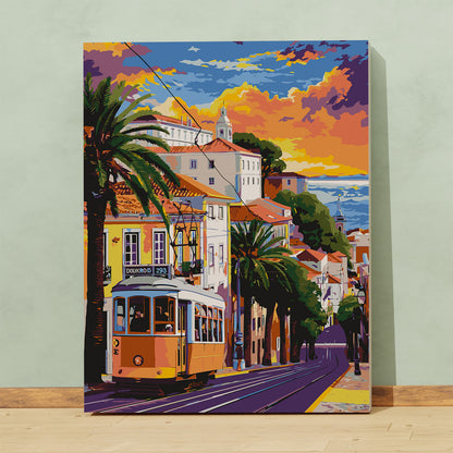 Lizbona Tramwaj Alfama Portugalia