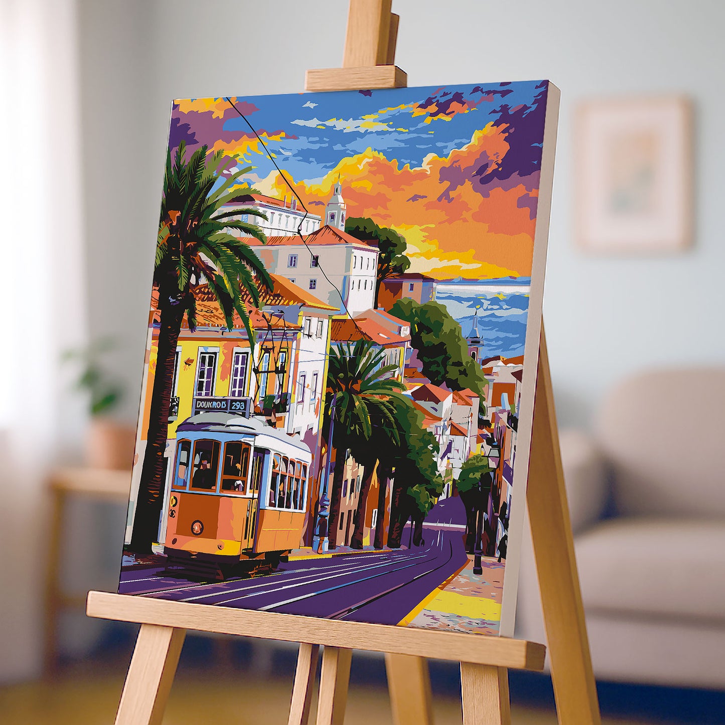 Lizbona Tramwaj Alfama Portugalia