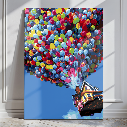 MALOWANIE PO NUMERACH - Dom w Chmurach