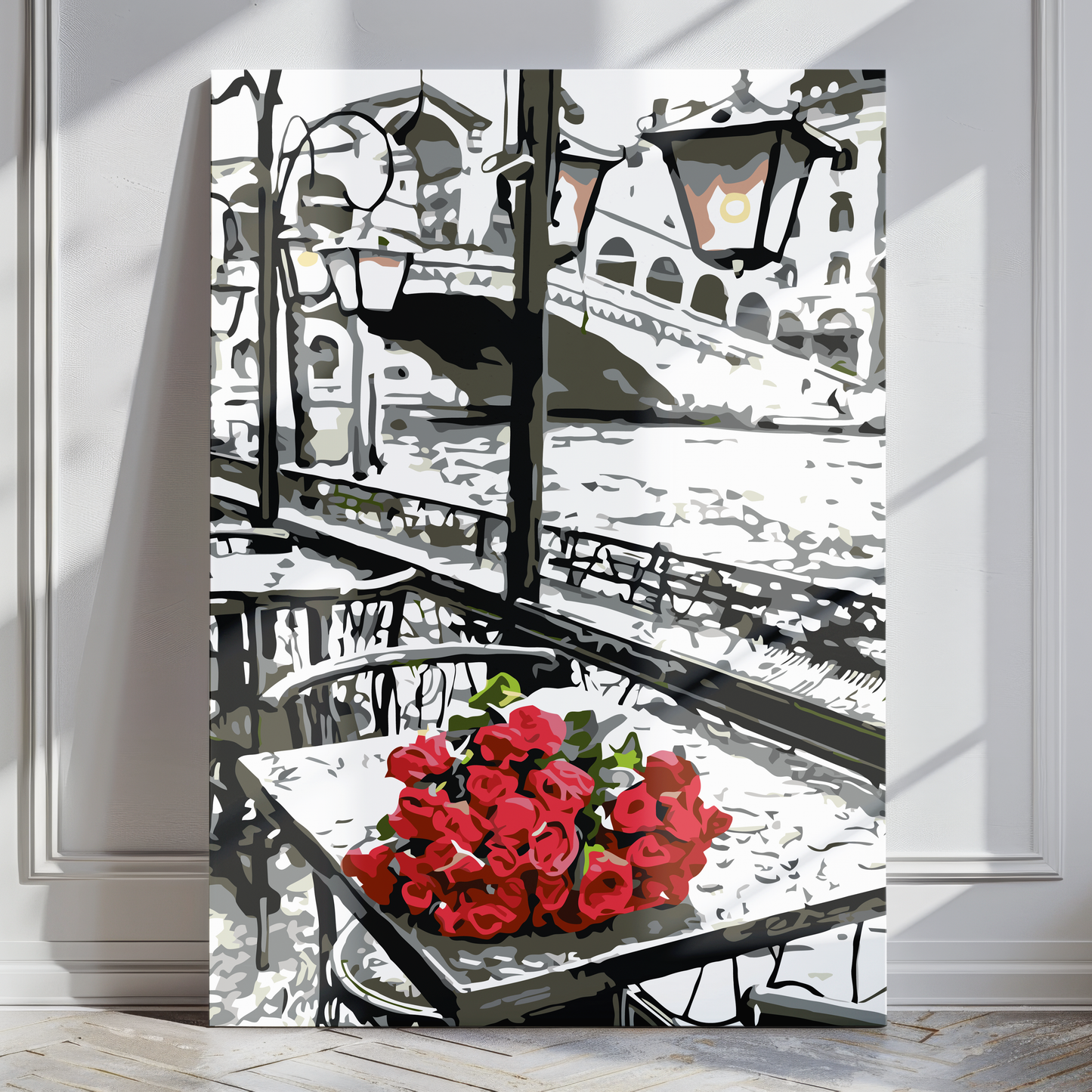 MALOWANIE PO NUMERACH - Wenecja z Różami