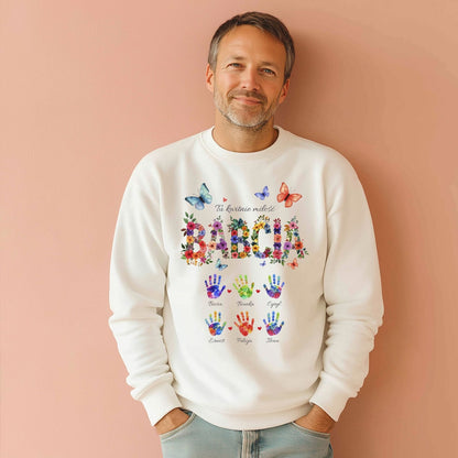 Personalizowany Bluza „Babcia – Tu kwitnie miłość” z Imionami Wnuków