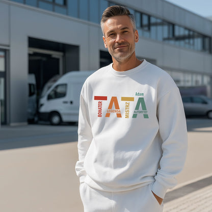 Koszulka męska dla taty z imieniem – TATA Bohater Legenda Autorytet