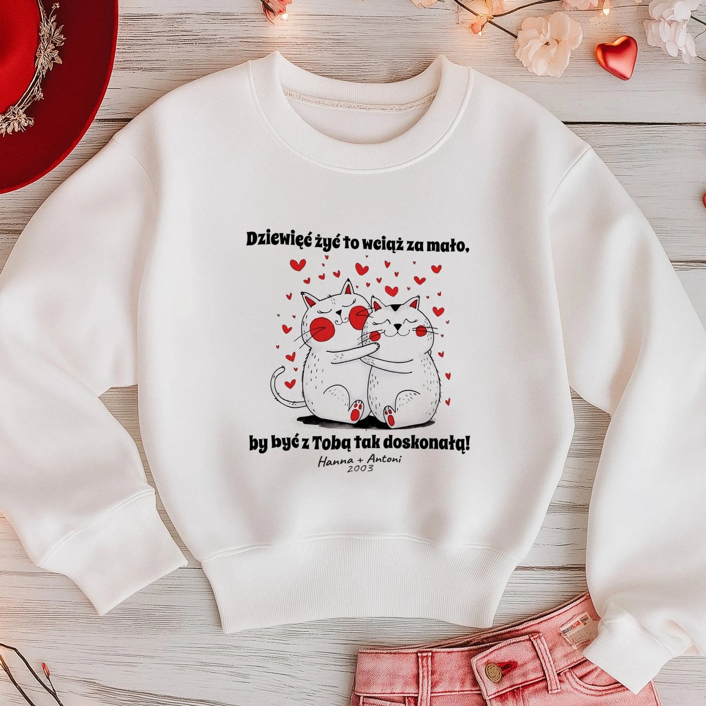 Ciepły sweterek na Walentynki – Dziewięć żyć to za mało