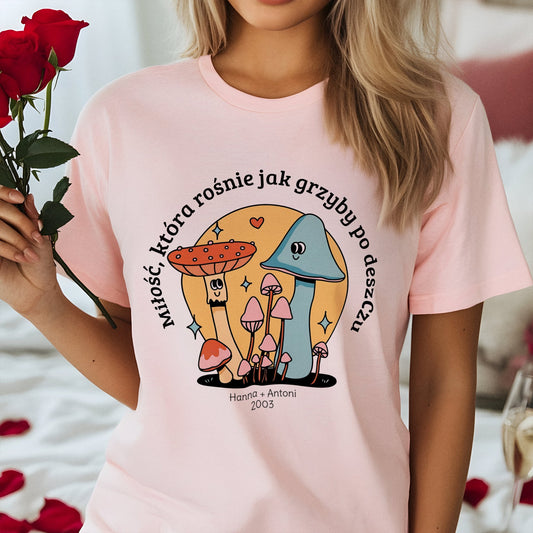 Koszulka na Walentynki – Miłość, która rośnie jak grzyby po deszczu