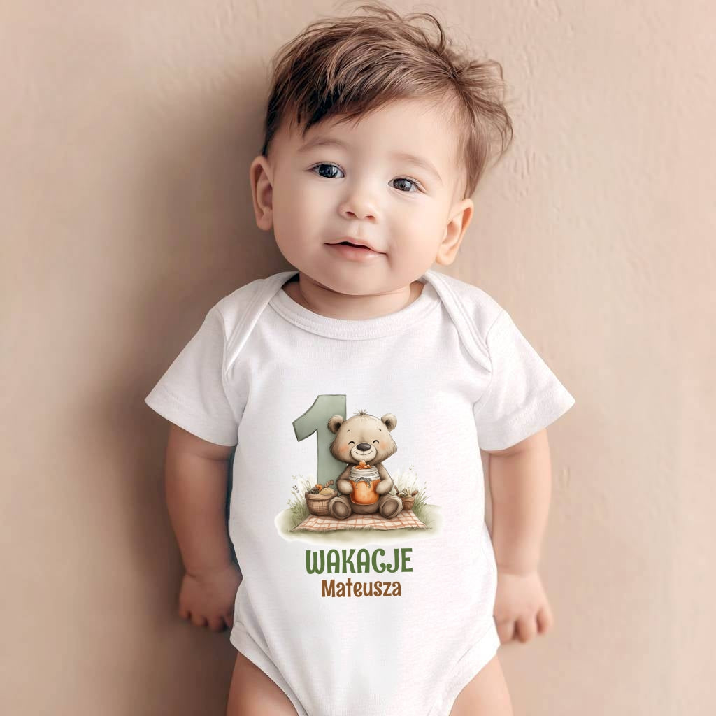 Personalizowane Body na Pierwsze Wakacje z Imieniem – Wakacje Dziecka