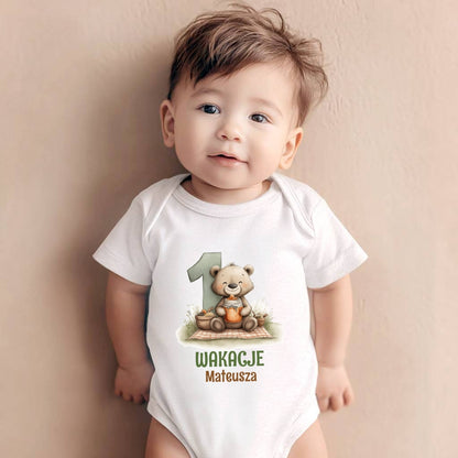 Personalizowane Body na Pierwsze Wakacje z Imieniem – Wakacje Dziecka