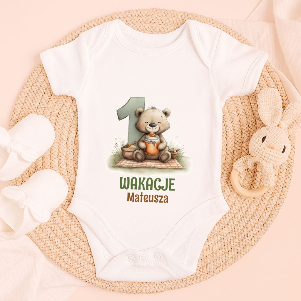 Personalizowane Body na Pierwsze Wakacje z Imieniem – Wakacje Dziecka