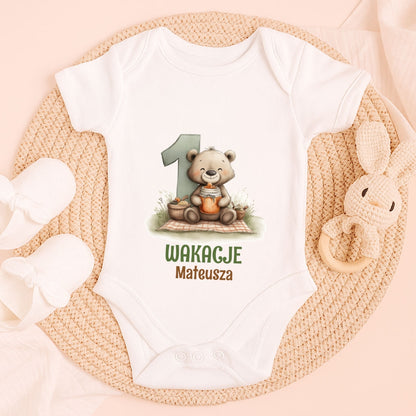 Personalizowane Body na Pierwsze Wakacje z Imieniem – Wakacje Dziecka
