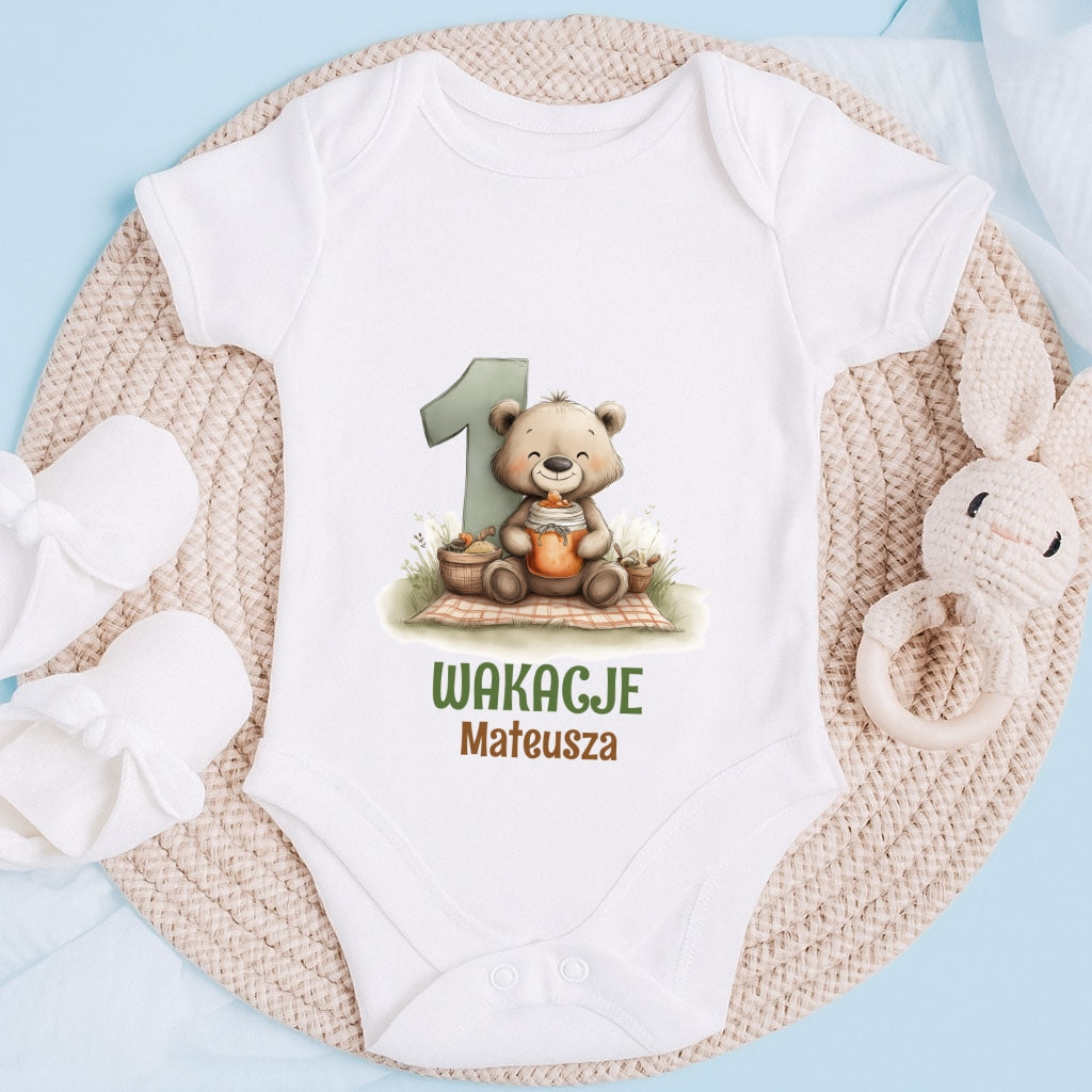 Personalizowane Body na Pierwsze Wakacje z Imieniem – Wakacje Dziecka