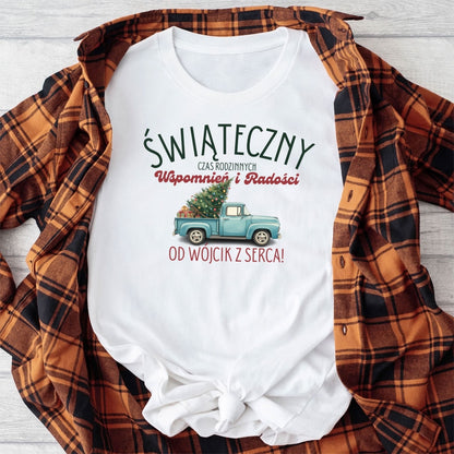 Personalizowana Bluza Świąteczna z Choiną i Imieniem – Prezent na Święta, Rodzinne Wspomnienia, Magiczny Nadruk Bożonarodzeniowy