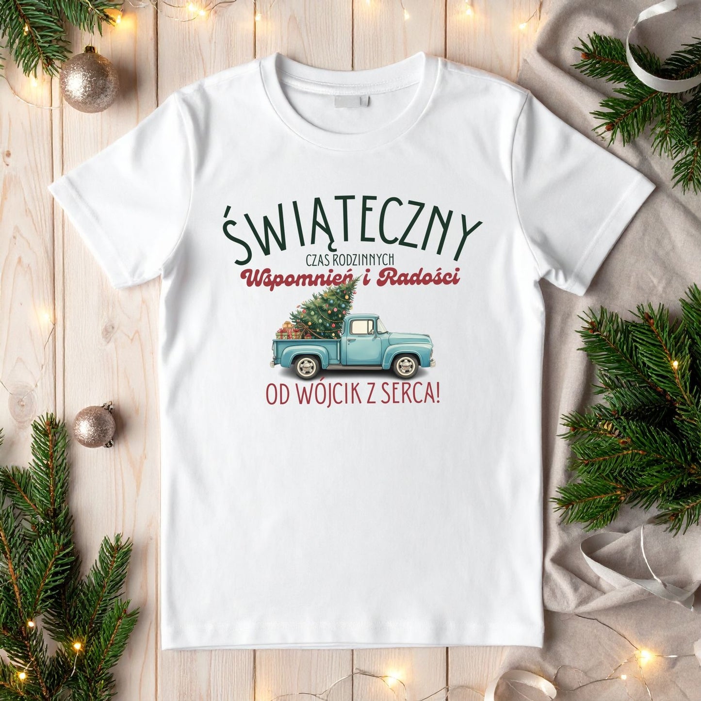 Personalizowana Bluza Świąteczna z Choiną i Imieniem – Prezent na Święta, Rodzinne Wspomnienia, Magiczny Nadruk Bożonarodzeniowy