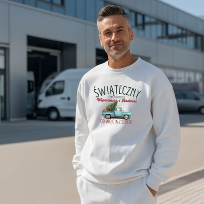 Personalizowana Bluza Świąteczna z Choiną i Imieniem – Prezent na Święta, Rodzinne Wspomnienia, Magiczny Nadruk Bożonarodzeniowy