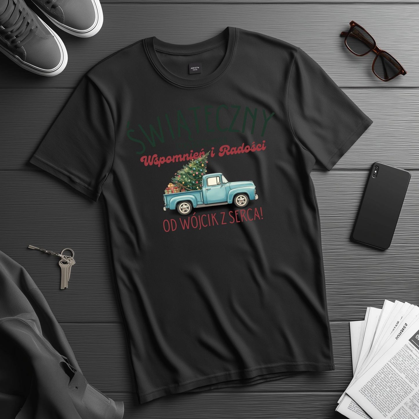 Personalizowana Bluza Świąteczna z Choiną i Imieniem – Prezent na Święta, Rodzinne Wspomnienia, Magiczny Nadruk Bożonarodzeniowy