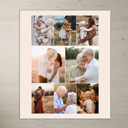 Personalizowany Koc ze Zdjęciami – Rodzinny Kolaż, Wyjątkowy Prezent na Święta i Cały Rok