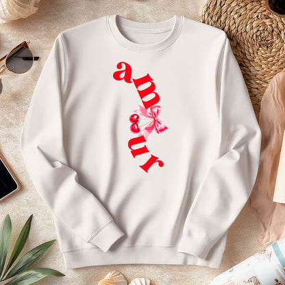 Bluza Amour z Wiśniami i Kokardą – Modny Styl Coquette, Prezent na Walentynki dla Niej