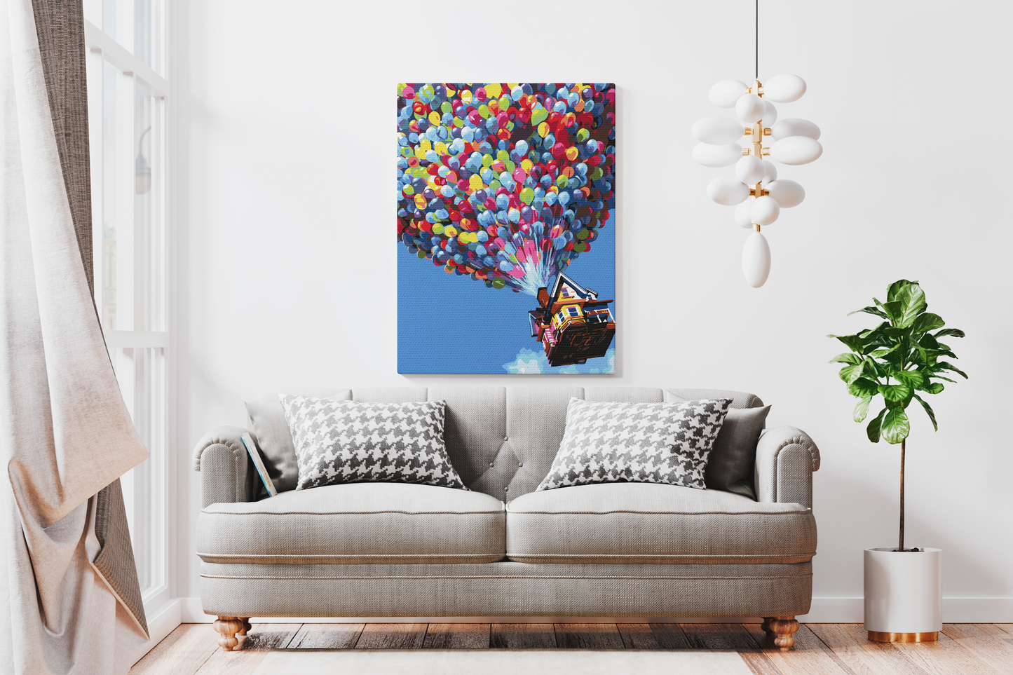 MALOWANIE PO NUMERACH - Dom w Chmurach