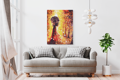 MALOWANIE PO NUMERACH - Jesienny Spacer z Parasolką