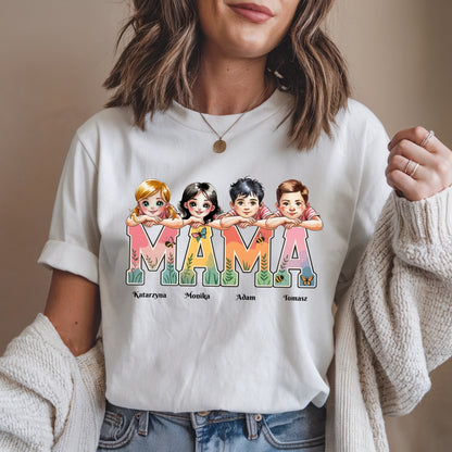 Koszulka damska „Wybrana przez Miłość, Nazywana Mamą” – Personalizowana