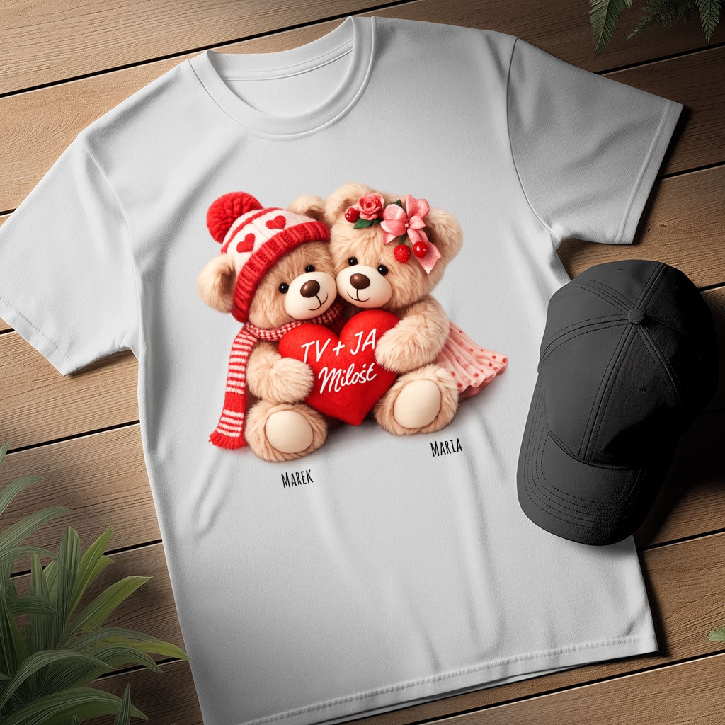 Personalizowana Bluza „Zakochane Misie” z Imionami – Słodki Prezent na Walentynki