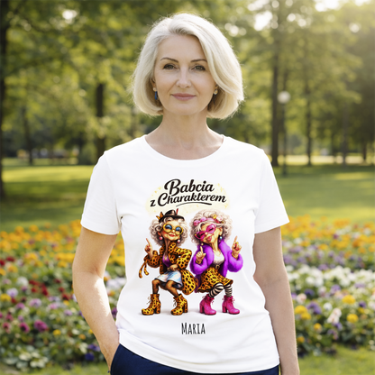 Babcia z Charakterem – Personalizowany Prezent z Imieniem, Stylowa i Wyjątkowa Babcia