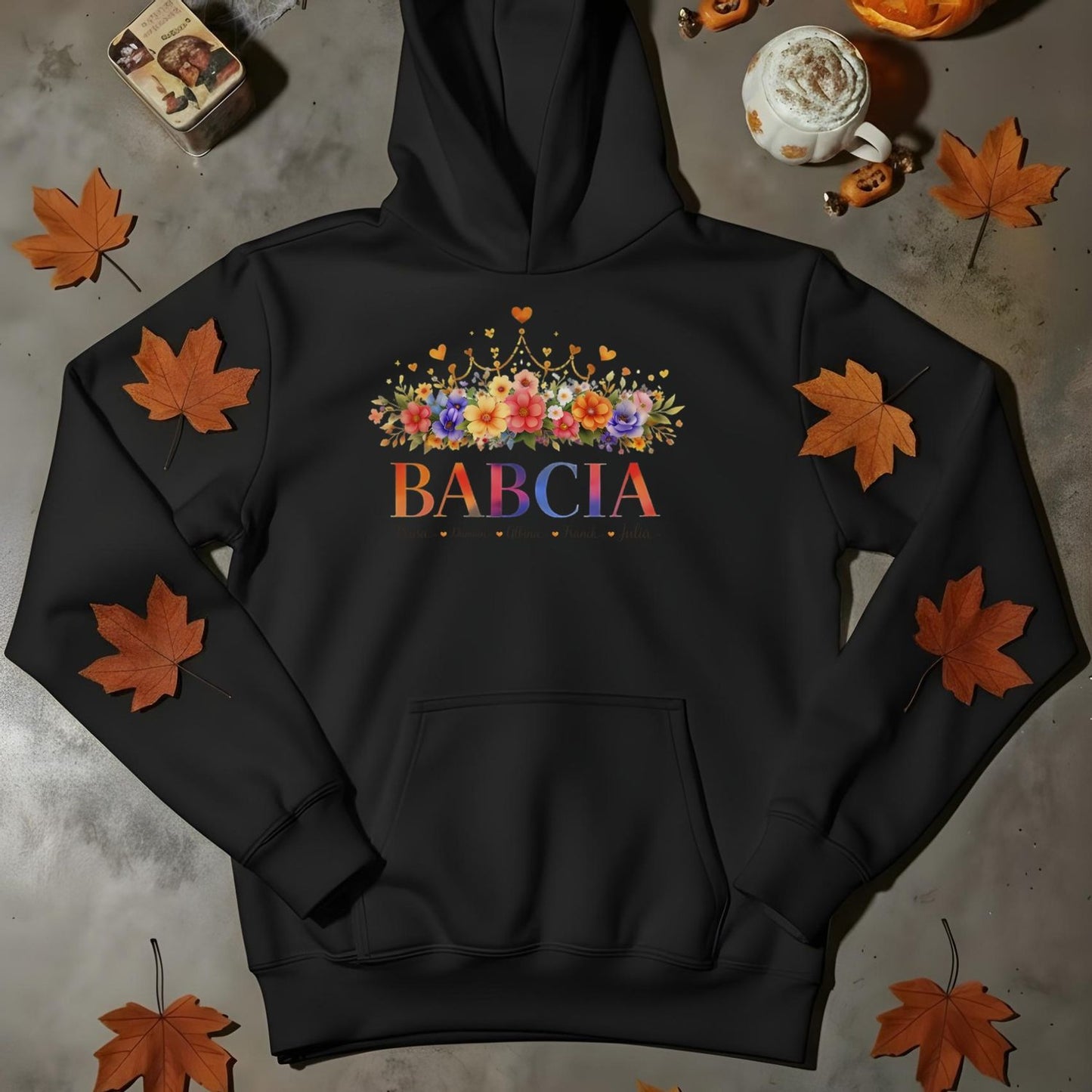 Tu Kwitnie Miłość - Personalizowana Odzież dla Babci i Dziadka z Imionami