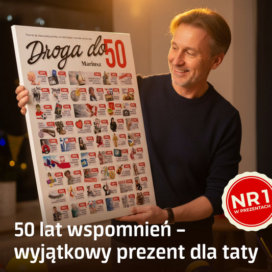 Personalizowany plakat – 50 lat wspomnień