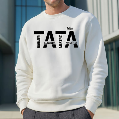 Koszulka TATA z imieniem – prezent dla taty na Dzień Ojca