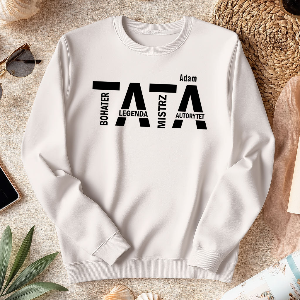 Koszulka TATA z imieniem – prezent dla taty na Dzień Ojca