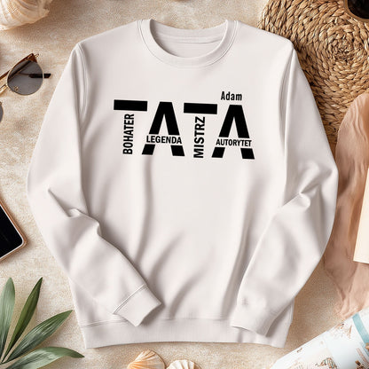Koszulka TATA z imieniem – prezent dla taty na Dzień Ojca