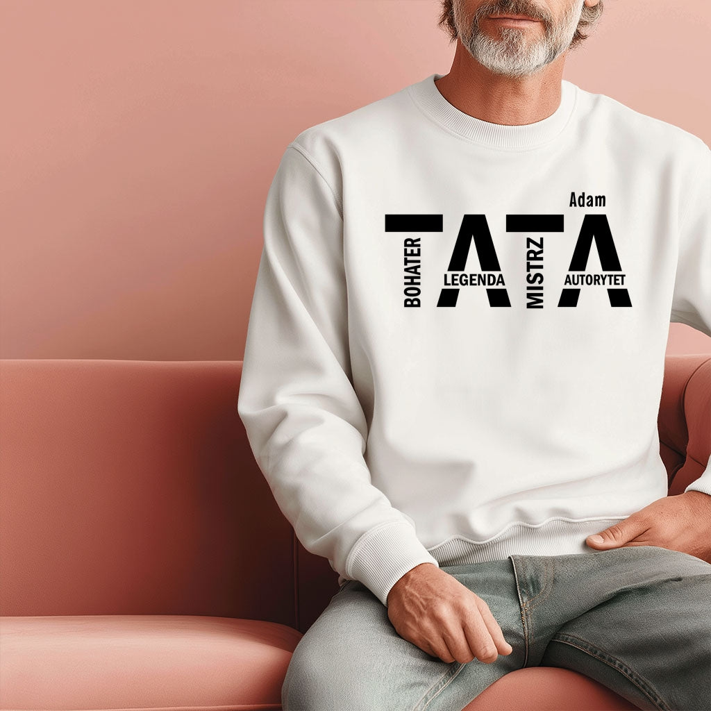 Koszulka TATA z imieniem – prezent dla taty na Dzień Ojca