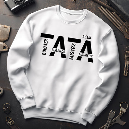 Koszulka TATA z imieniem – prezent dla taty na Dzień Ojca